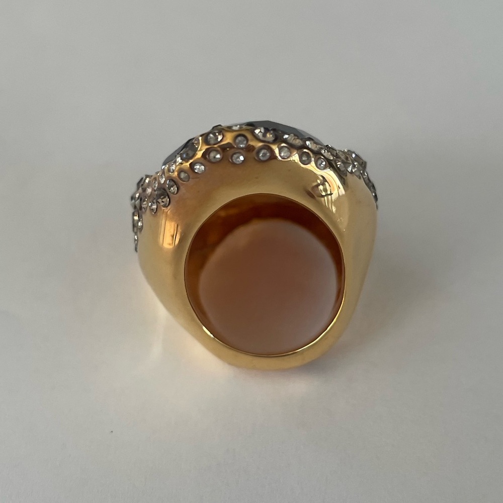 Alexis Bittar Crystal Encrusted Statement Ring size 6 - Picture 9 of 11
